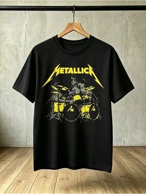 Metallica M72 Ulrich Drums Tour Graphic Unisex T-Shirt